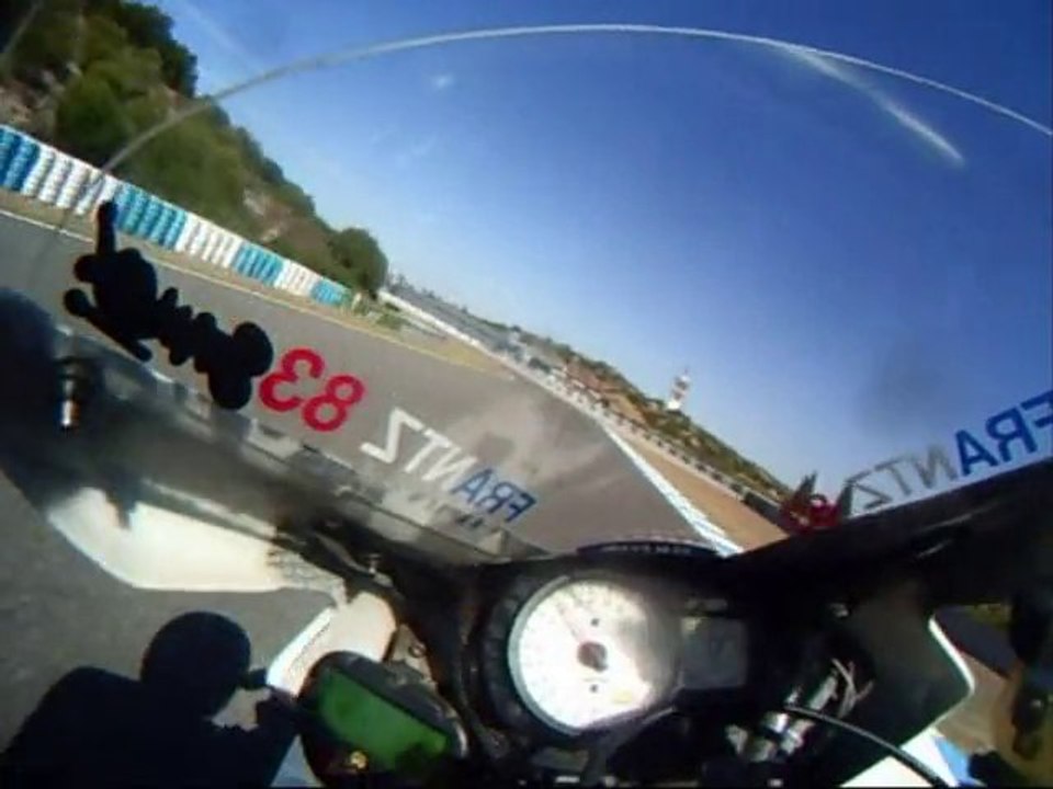 caméra embarqué sur le circuit de jerez