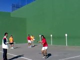 frontenis preolimpico 2ªA 1ª partida Alcorcón Rivas