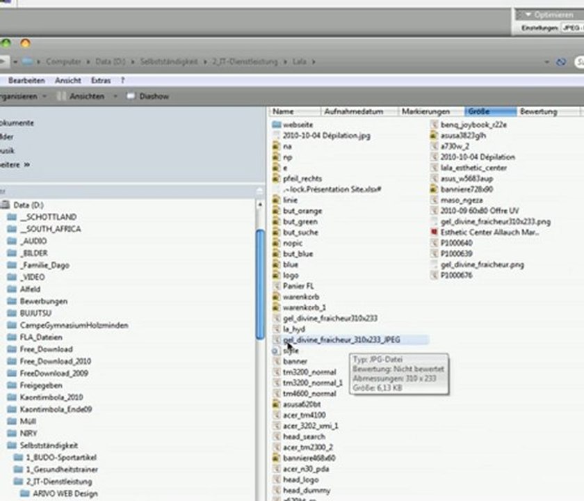 Fireworks MX Vers. 6 - fanaovana export GIF na JPEG