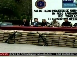 Decomisan 105 toneladas de marihuana en frontera México-EEU