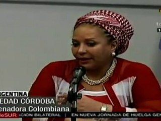 Senadora Córdoba reitera necesidad de salida humanizada al conflicto en Colombia