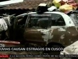 Lluvias causan estragos en Cusco