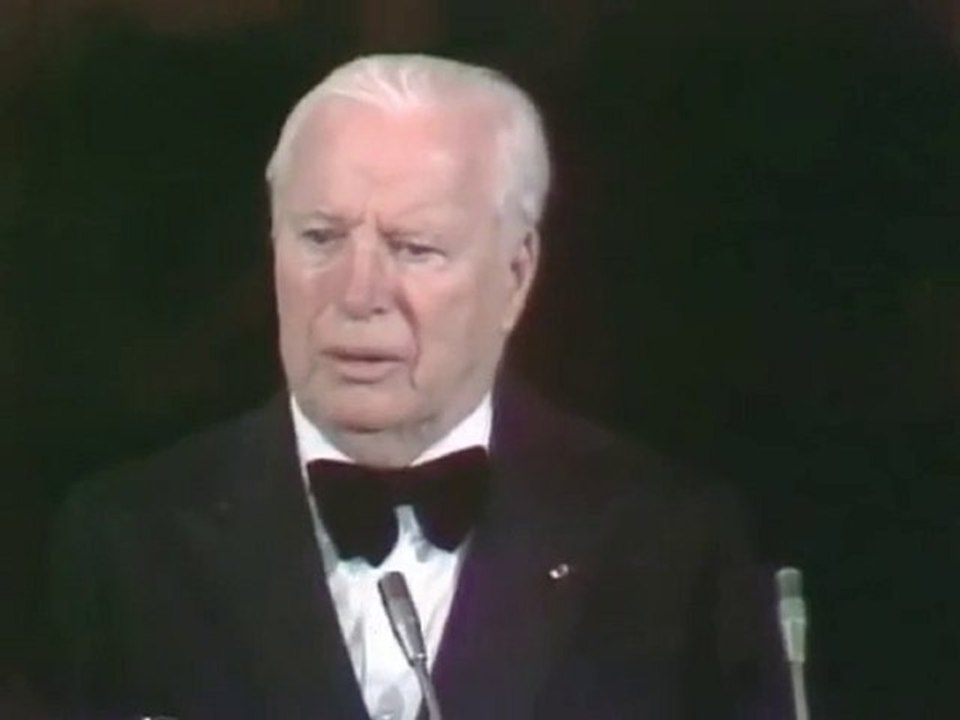 Charles Chaplin Receiving An Honorary Award