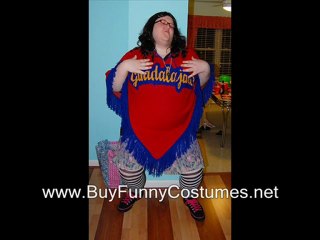 halloween constume red curly wig