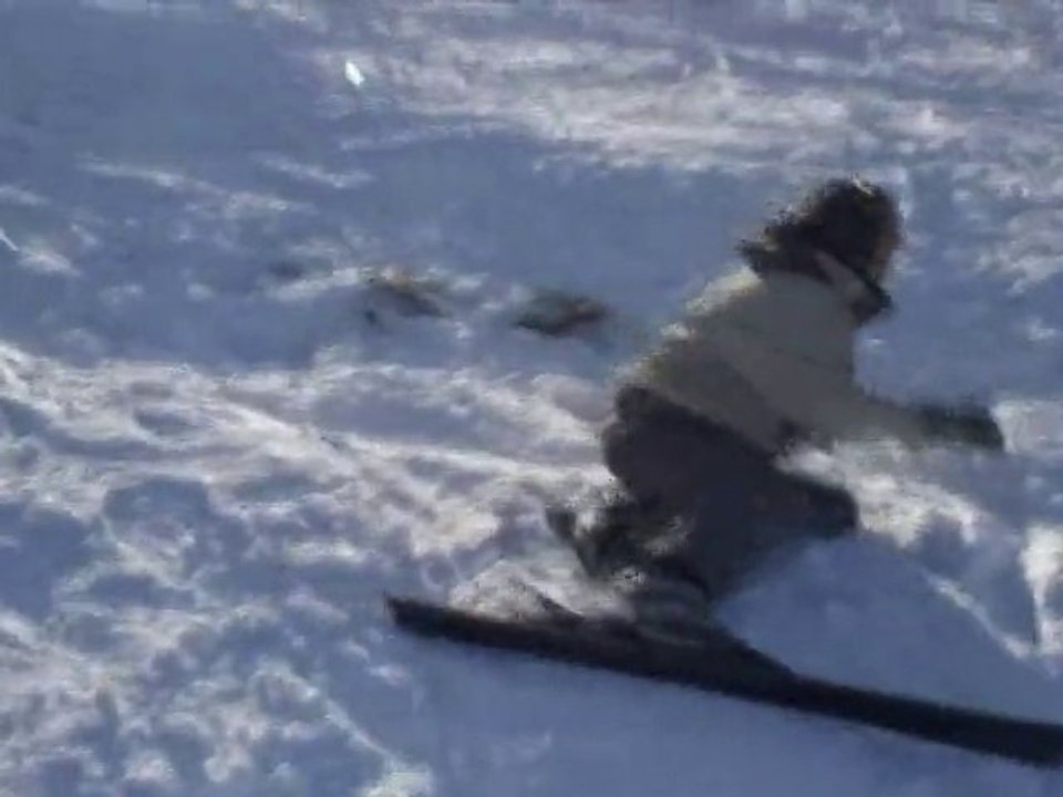 Chute en ski