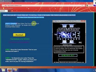 100% ful key working  star wars force unleashed 2 for pc