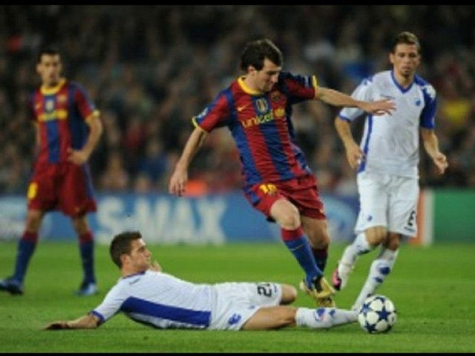 Barcelona 2-0 Copenhagen Messi great-double