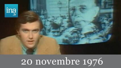 20h Antenne 2 du 20 novembre 1976 - Archive INA