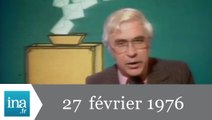 20h Antenne 2 du 27 février 1976 - Elections cantonales - Archive INA