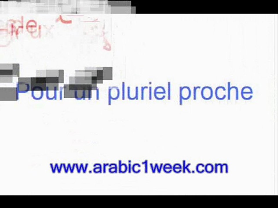 Les pronoms démonstratifs (arabe)