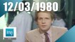 20h Antenne 2 du 12 mars 1980 - Hausse des tarifs des médecins | Archive INA