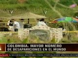 Colombia: Mayor número de desapariciones en el mundo