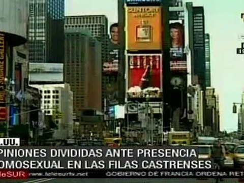 Estados Unidos da un nuevo paso para la admisión de homosexuales en las Fuerzas Armadas