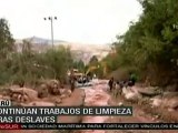 Continúan trabajos de limpieza tras deslaves en Cusco