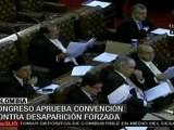 El Congreso colombiano aprobó la Convención de la ONU sobre desapariciones forzadas