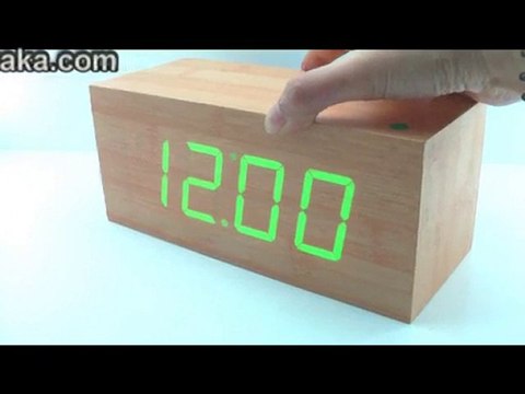 Guideline - Wooden LED Digital Desk Calendar Alarm Clock