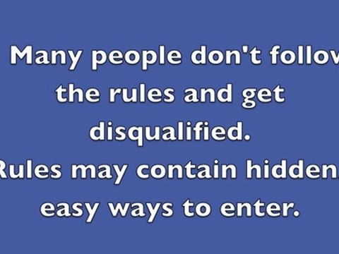 How to Win Contests and Sweepstakes: 5 steps