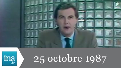 20h Antenne 2 du 25 octobre 1987 - Etat d'urgence à Tahiti - Archive INA
