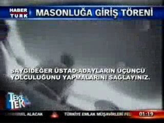 gizli mason ayininde tanıdık bir isim