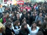 Tarbes - La manif des étudiants perturbée par des casseurs