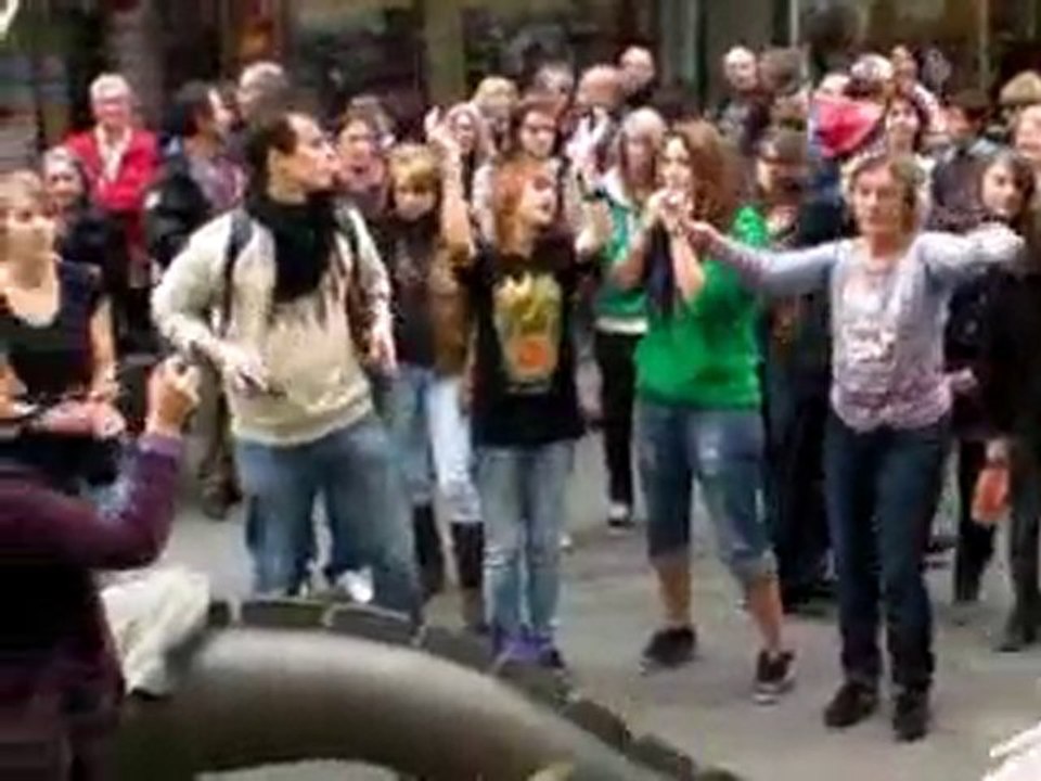 A la fin de  la manif à Niort...
