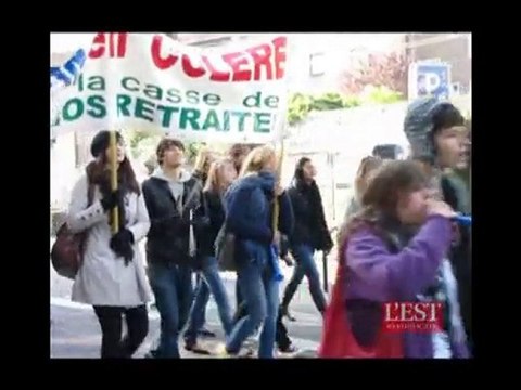 Nancy : les lycéens dans la rue le 21 octobre 2010