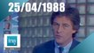 20h Antenne 2 du 25 avril 1988 - 1er tour de l'élection présidentielle - Archive INA