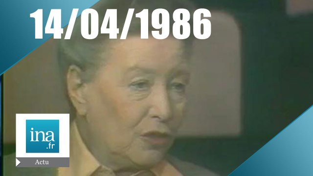20h Antenne 2 du 14 avril 1986 - Mort de Simone de Beauvoir - Archive INA