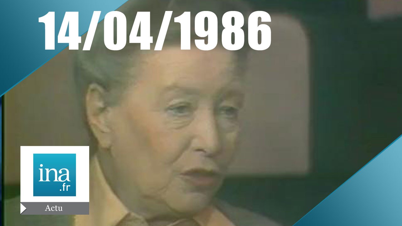 20h Antenne 2 du 14 avril 1986 - Mort de Simone de Beauvoir - Archive INA
