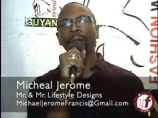 Micheal Jerome promotes Guyana Fashion Weekend