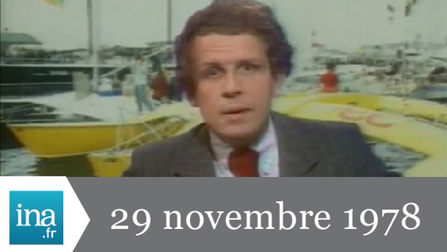 20h Antenne 2 du 29 novembre 1978 - Alain Colas est introuvable - Archive INA