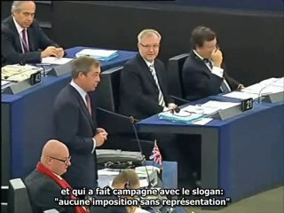 Impôt européen direct sans représentation - Nigel Farage