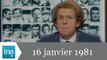 20h Antenne 2 du 16 janvier 1981 - Otages américains en Iran - Archive INA