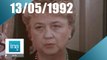 19/20 FR3 du 13 mai 1992 - Jacqueline Maillan est morte - Archive INA