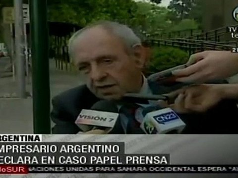 Empresario argentino denuncia espionaje y extorsión en el caso Papel Prensa