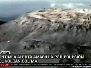 Alerta amarilla en México por actividad del volcán Colima