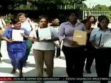 Mujeres de Nicaragua marchan para exigir ley para prevenir violencia contra la mujer