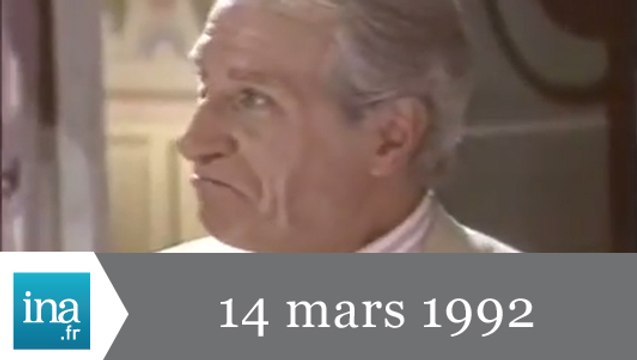 19/20 FR3 du 14 mars 1992 - mort de Jean Poiret - Archive INA