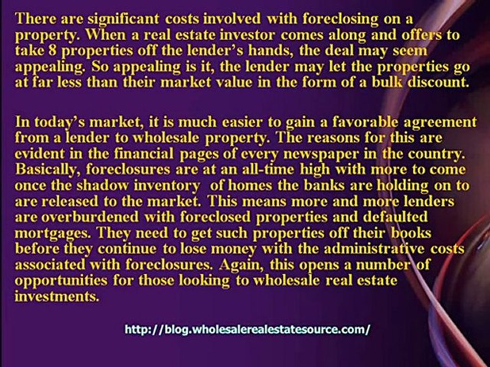 Ways in Which You can Profit through Wholesaling Foreclosed