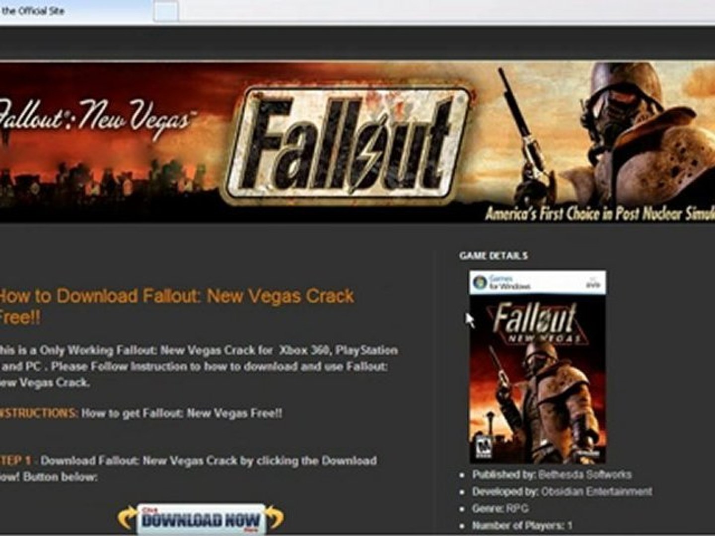 Fallout New Vegas PC Crack - video Dailymotion