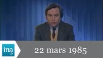 Soir 3 du 22 mars 1985 - Marcel Carton et Marcel Fontaine enlevés à Beyrouth - Archive INA