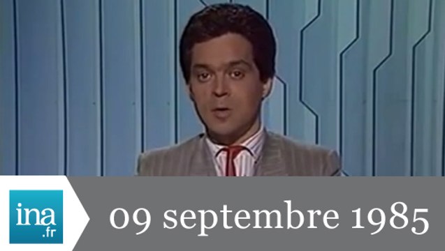 Soir 3 FR3 du 09 septembre 1985 - rentrée des classes - Archive INA