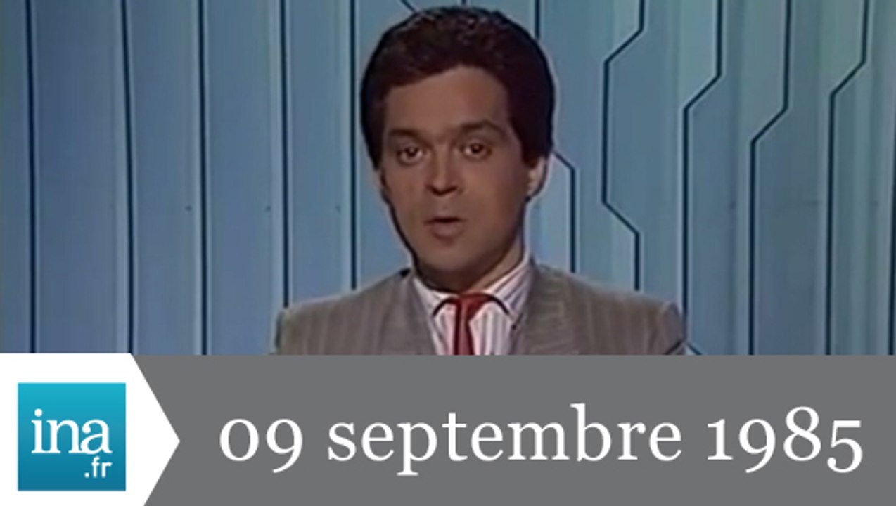Soir 3 FR3 du 09 septembre 1985 - rentrée des classes - Archive INA