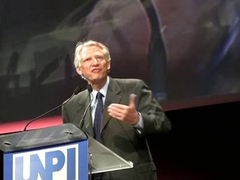 Intervention de Dominique de Villepin au Congrès de l'UNPI