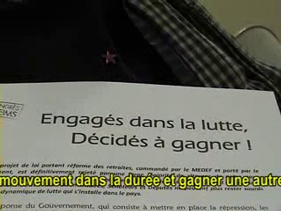 AG cheminots St Pierre des Corps 22 octobre 2010