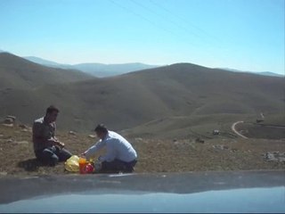 Rahmetli Fatih Karaman ile Yaylada Son yemegimiz.
