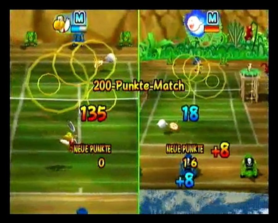 Mario power tennis battle