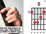 How to Play B major - Must Learn Guitar Bar Chord Shape ...
