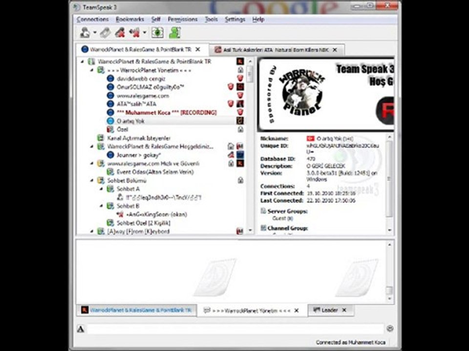 WarrockPlanet Ts'si Ve Mehmet Reis