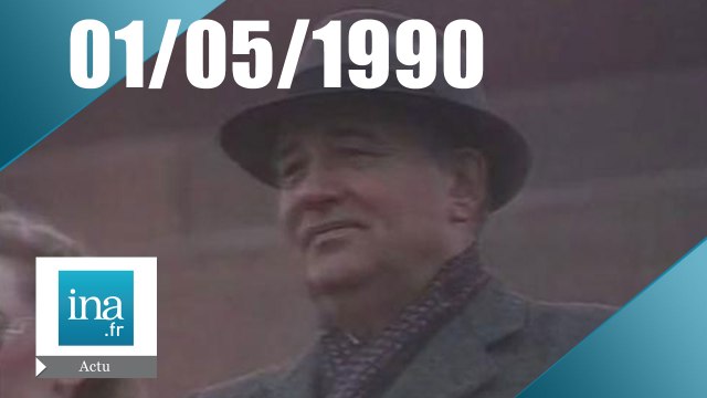 19/20 FR3 du 1er mai 1990 - Mikhaïl Gorbatchev sifflé à Moscou - Archive INA